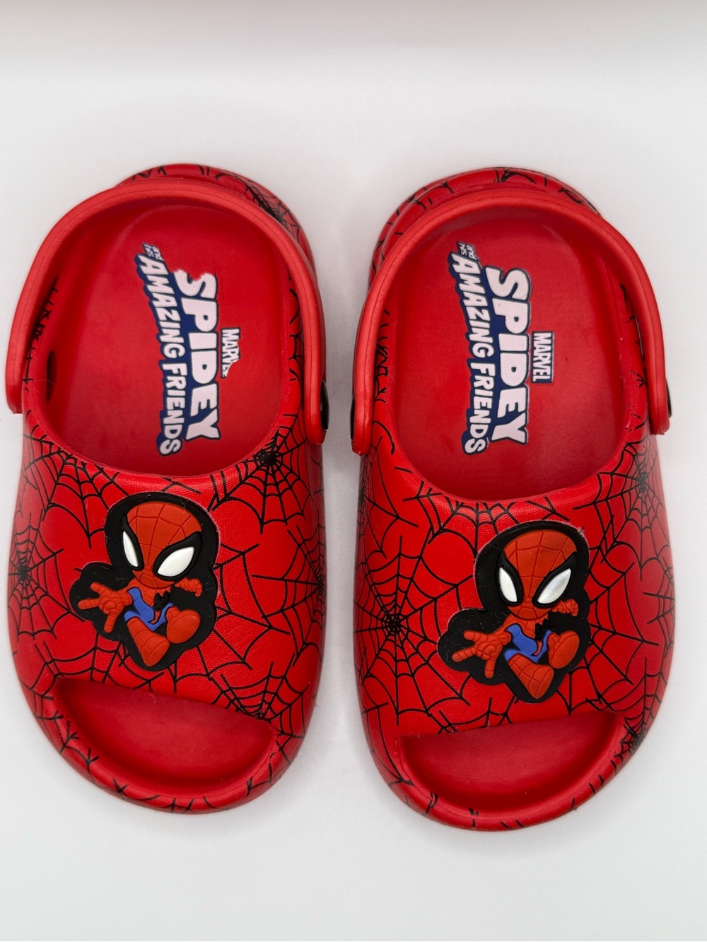 Marvel Kids Red Spidey Slip-On Clog Sandals